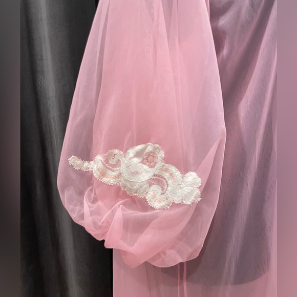 Vintage Kayser nightgown peignoir robe - Picture 5 of 12